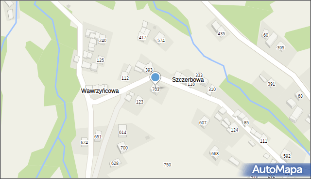 Tenczyn, Tenczyn, 703, mapa Tenczyn