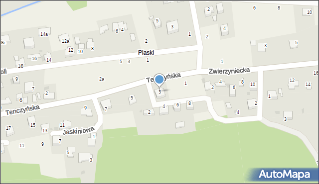 Tenczynek, Tenczyńska, 3, mapa Tenczynek