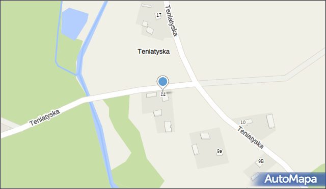 Teniatyska, Teniatyska, 14, mapa Teniatyska