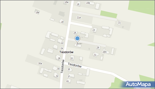 Teodorów, Teodorów, 27, mapa Teodorów