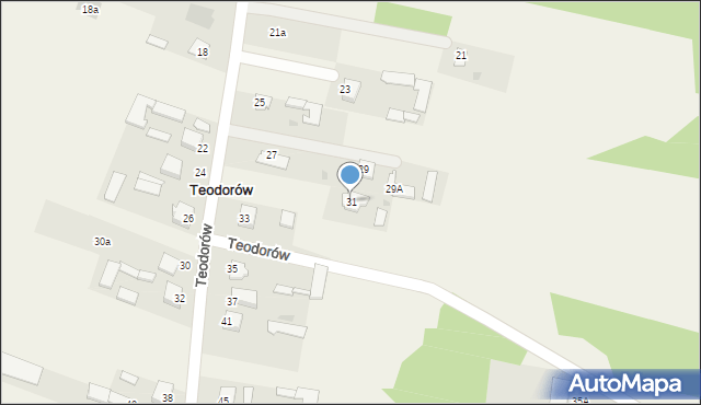 Teodorów, Teodorów, 31, mapa Teodorów