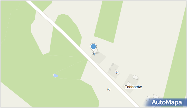 Teodorów, Teodorów, 8, mapa Teodorów