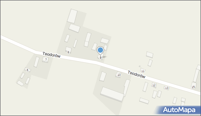 Teodorów, Teodorów, 9, mapa Teodorów