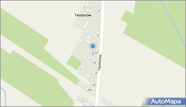 Teodorów, Teodorów, 31, mapa Teodorów