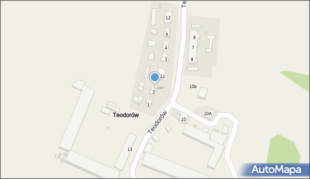Teodorów, Teodorów, 2a, mapa Teodorów
