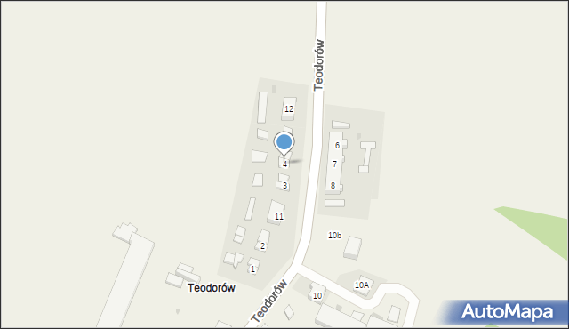 Teodorów, Teodorów, 4, mapa Teodorów