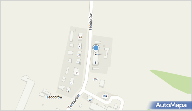 Teodorów, Teodorów, 7, mapa Teodorów