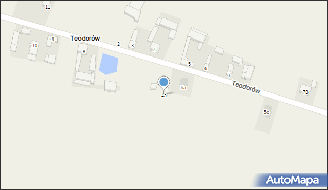 Teodorów, Teodorów, 4a, mapa Teodorów