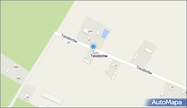 Teodorów, Teodorów, 12, mapa Teodorów