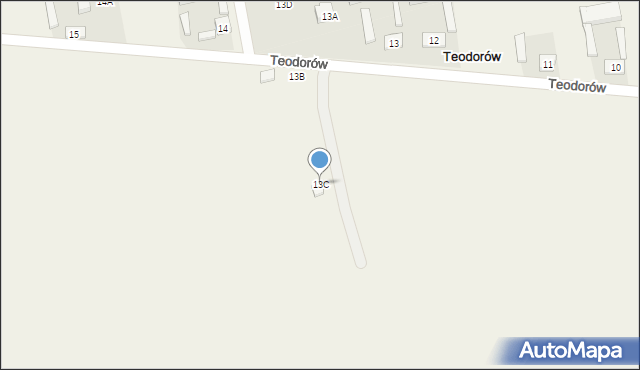 Teodorów, Teodorów, 13C, mapa Teodorów