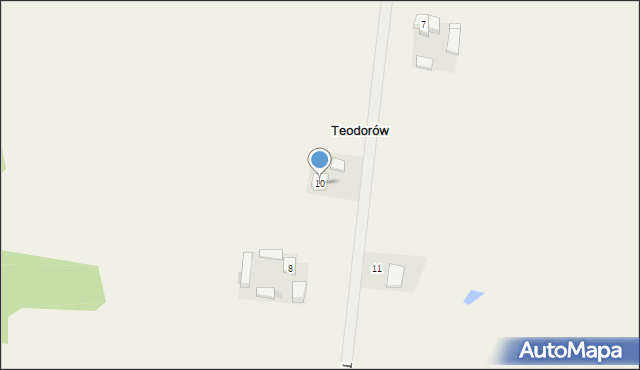 Teodorów, Teodorów, 10, mapa Teodorów