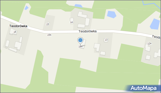 Teodorówka, Teodorówka, 14A, mapa Teodorówka