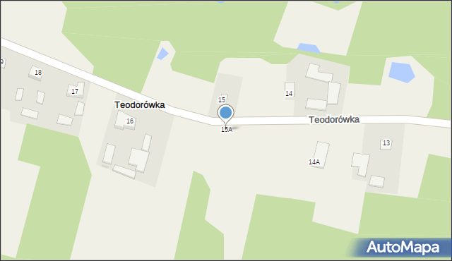Teodorówka, Teodorówka, 15A, mapa Teodorówka