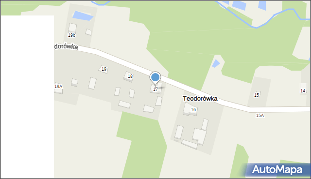 Teodorówka, Teodorówka, 17, mapa Teodorówka