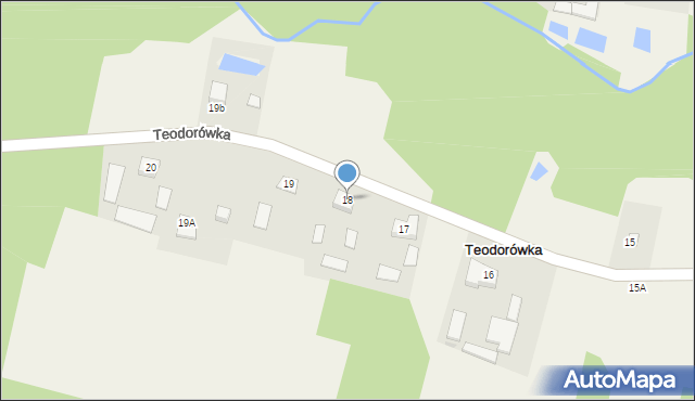 Teodorówka, Teodorówka, 18, mapa Teodorówka