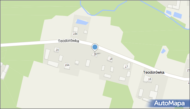 Teodorówka, Teodorówka, 19, mapa Teodorówka