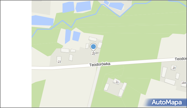 Teodorówka, Teodorówka, 22, mapa Teodorówka