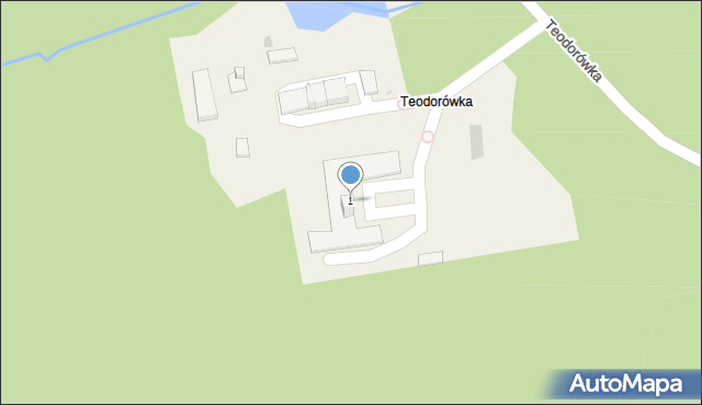 Teodorówka, Teodorówka, 1, mapa Teodorówka