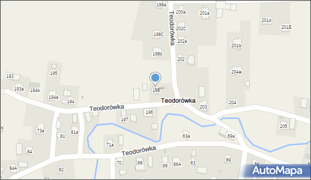 Teodorówka, Teodorówka, 198, mapa Teodorówka