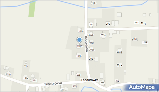 Teodorówka, Teodorówka, 198C, mapa Teodorówka