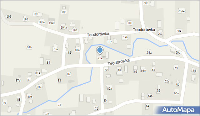Teodorówka, Teodorówka, 71a, mapa Teodorówka