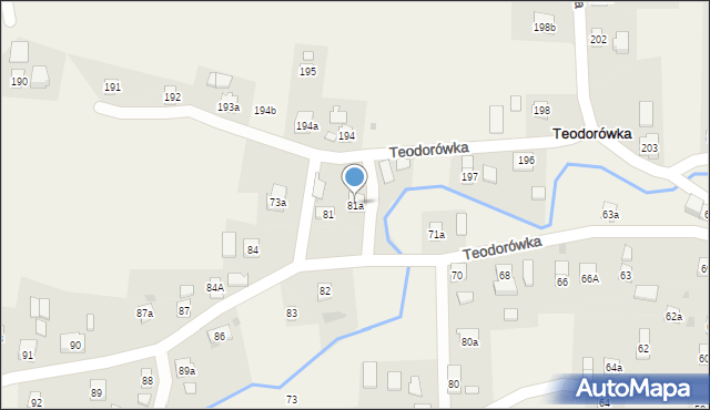 Teodorówka, Teodorówka, 81a, mapa Teodorówka