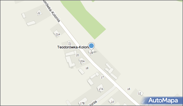 Teodorówka-Kolonia, Teodorówka-Kolonia, 19, mapa Teodorówka-Kolonia