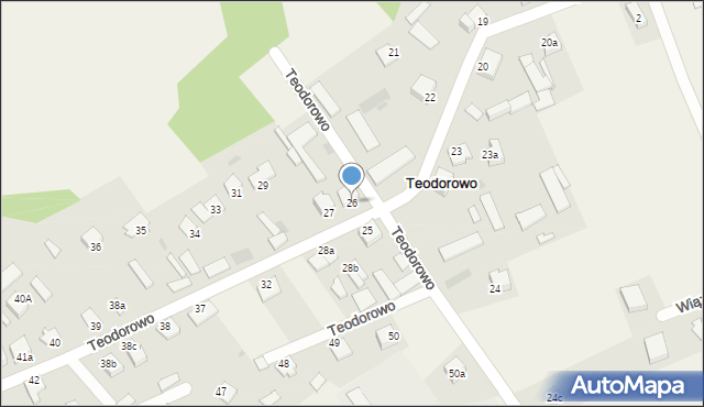 Teodorowo, Teodorowo, 26, mapa Teodorowo