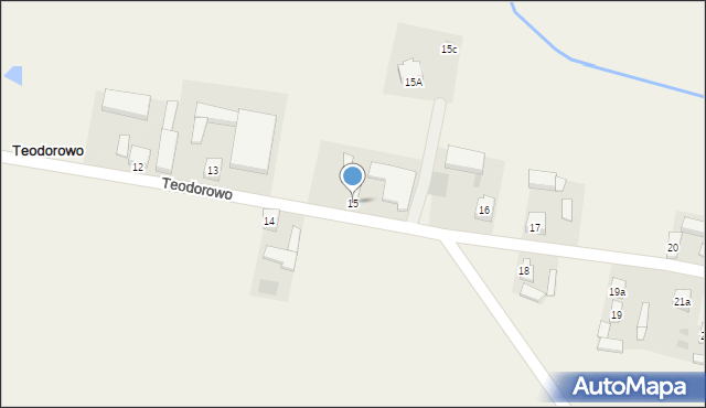 Teodorowo, Teodorowo, 15, mapa Teodorowo