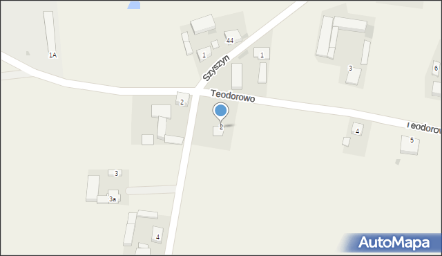 Teodorowo, Teodorowo, 2, mapa Teodorowo