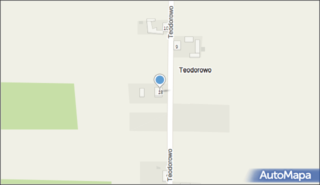 Teodorowo, Teodorowo, 18, mapa Teodorowo