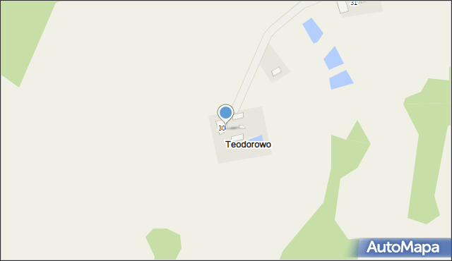 Teodorowo, Teodorowo, 30a, mapa Teodorowo
