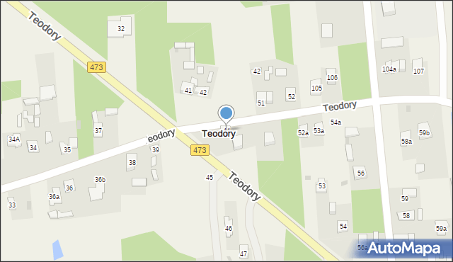 Teodory, Teodory, 44, mapa Teodory