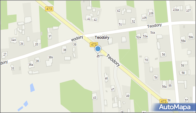 Teodory, Teodory, 45, mapa Teodory