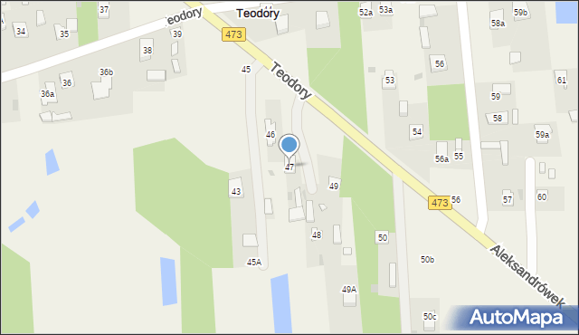 Teodory, Teodory, 47, mapa Teodory