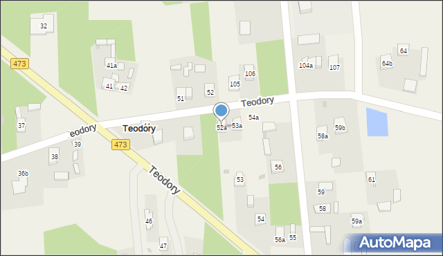 Teodory, Teodory, 52a, mapa Teodory