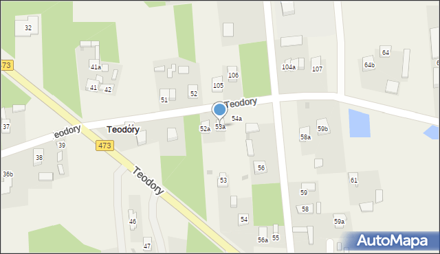 Teodory, Teodory, 53a, mapa Teodory