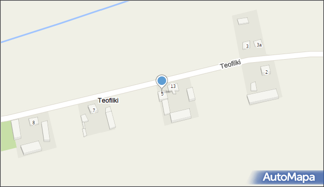 Teofilki, Teofilki, 5, mapa Teofilki