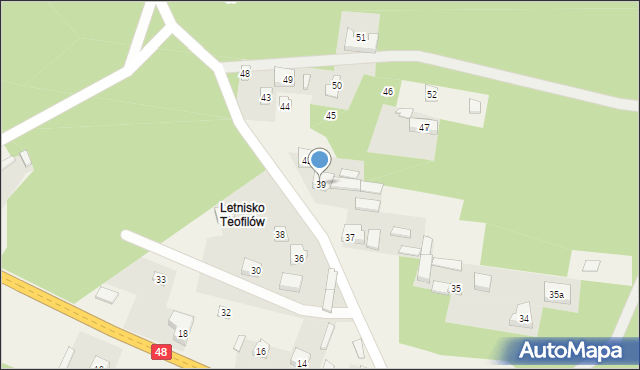 Teofilów, Teofilów, 39, mapa Teofilów