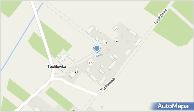 Teofilówka, Teofilówka, 10, mapa Teofilówka