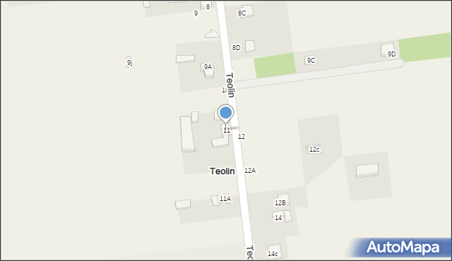 Teolin, Teolin, 11, mapa Teolin