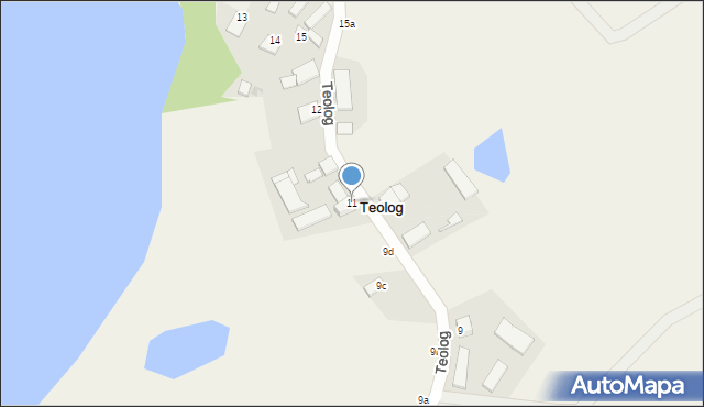 Teolog, Teolog, 11, mapa Teolog