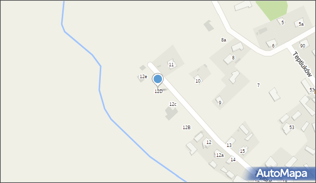 Teptiuków, Teptiuków, 12D, mapa Teptiuków