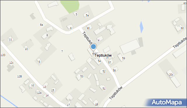 Teptiuków, Teptiuków, 55, mapa Teptiuków