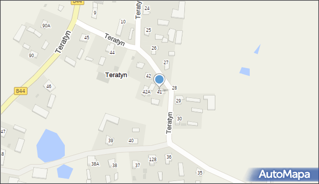 Teratyn, Teratyn, 41, mapa Teratyn