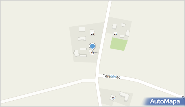 Terebiniec, Terebiniec, 23, mapa Terebiniec