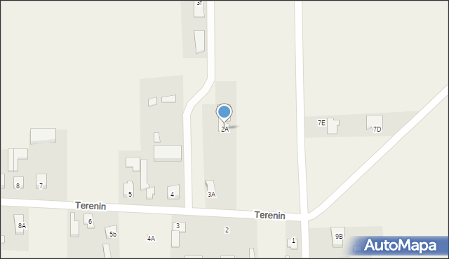 Terenin, Terenin, 2A, mapa Terenin