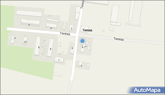 Teresa, Teresa, 4, mapa Teresa