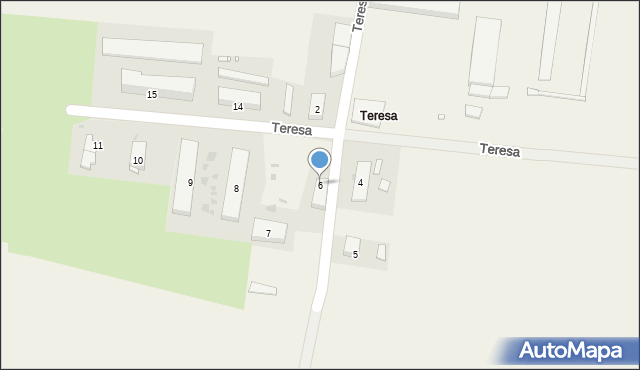 Teresa, Teresa, 6, mapa Teresa
