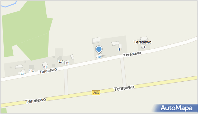 Teresewo, Teresewo, 10, mapa Teresewo